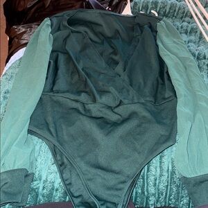 Elegant Green Bodysuit